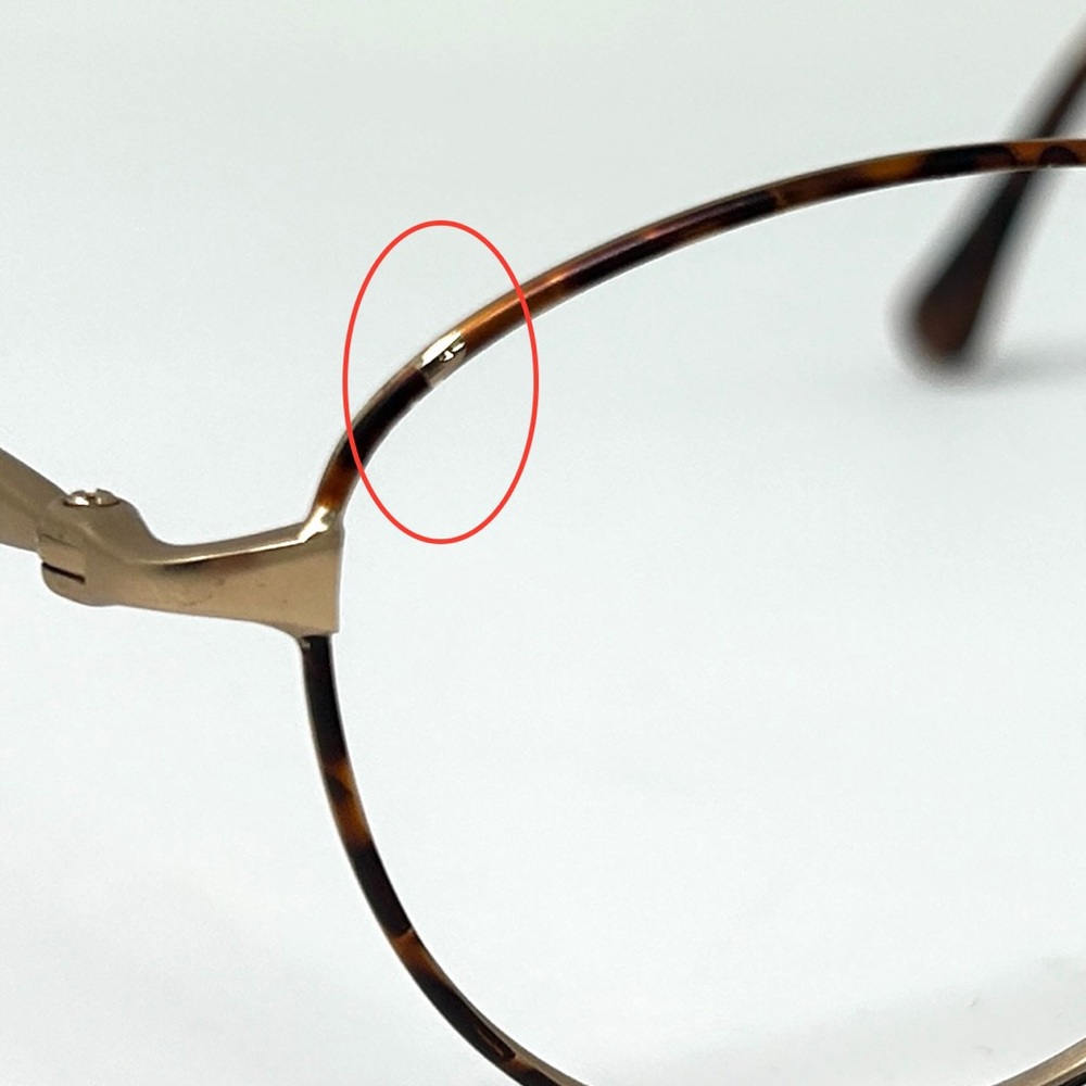 Vintage GUCCI GG2293 DR4 55 [] 18 135 tortoise Gold Eyeglassses Frame Only Italy - Picture 16 of 16